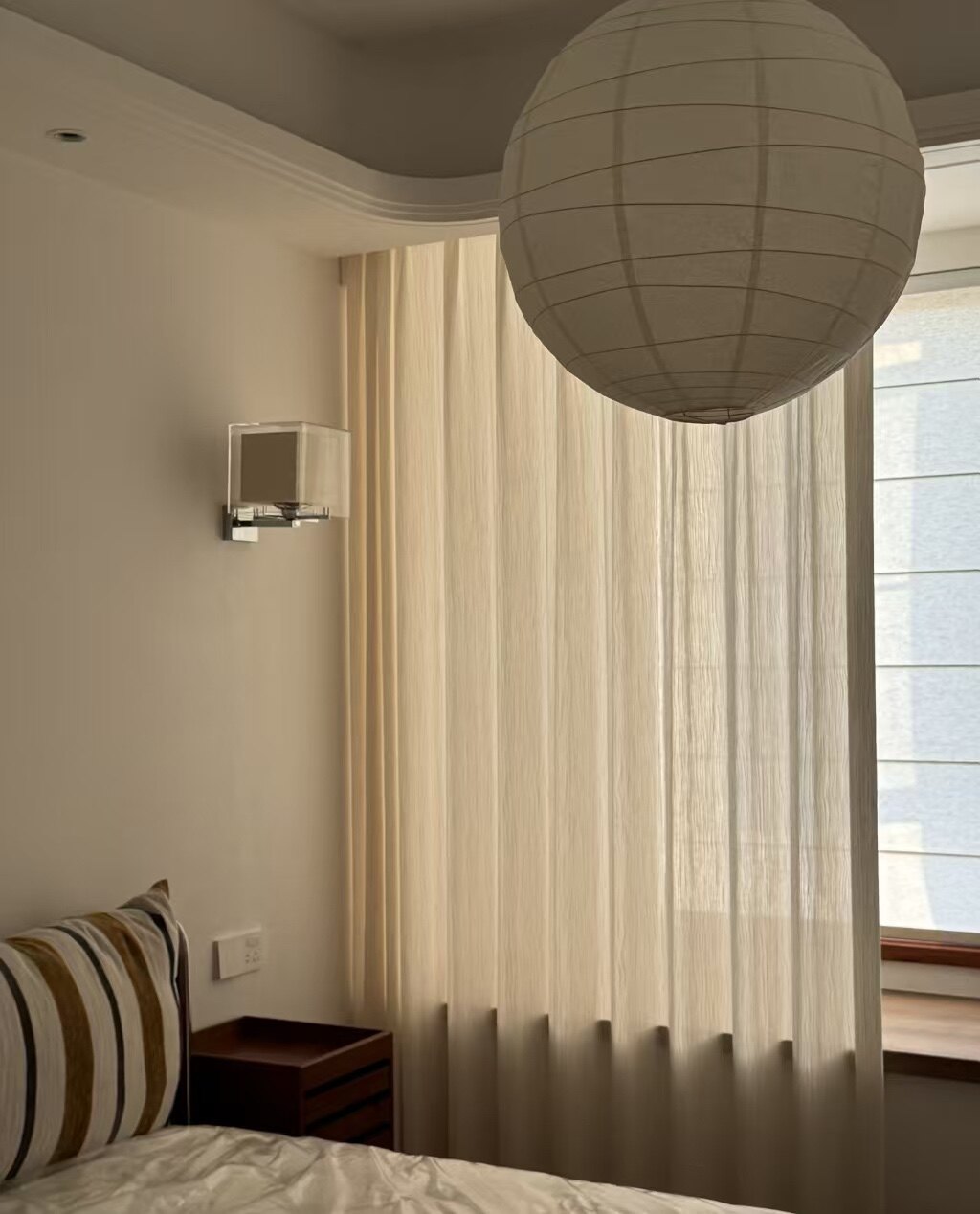 立体竖纹水波纹肌理窗帘