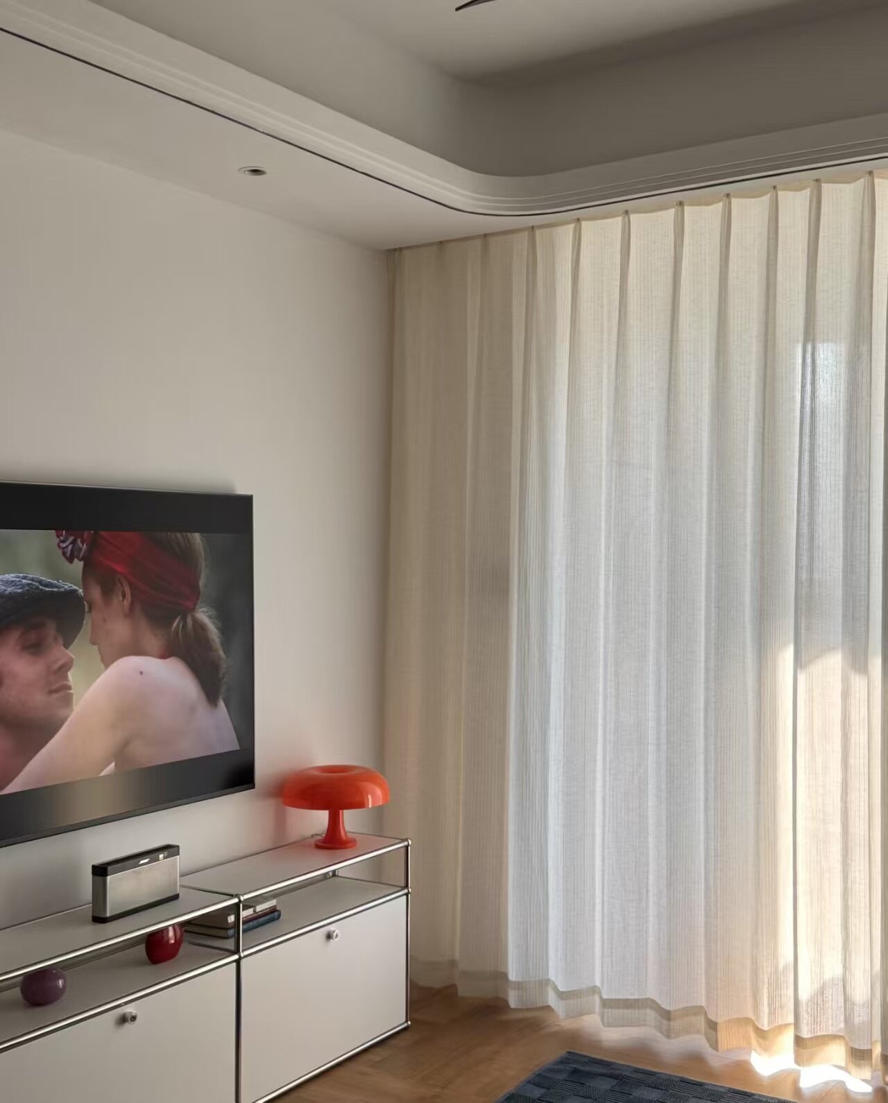 立体竖纹水波纹肌理窗帘