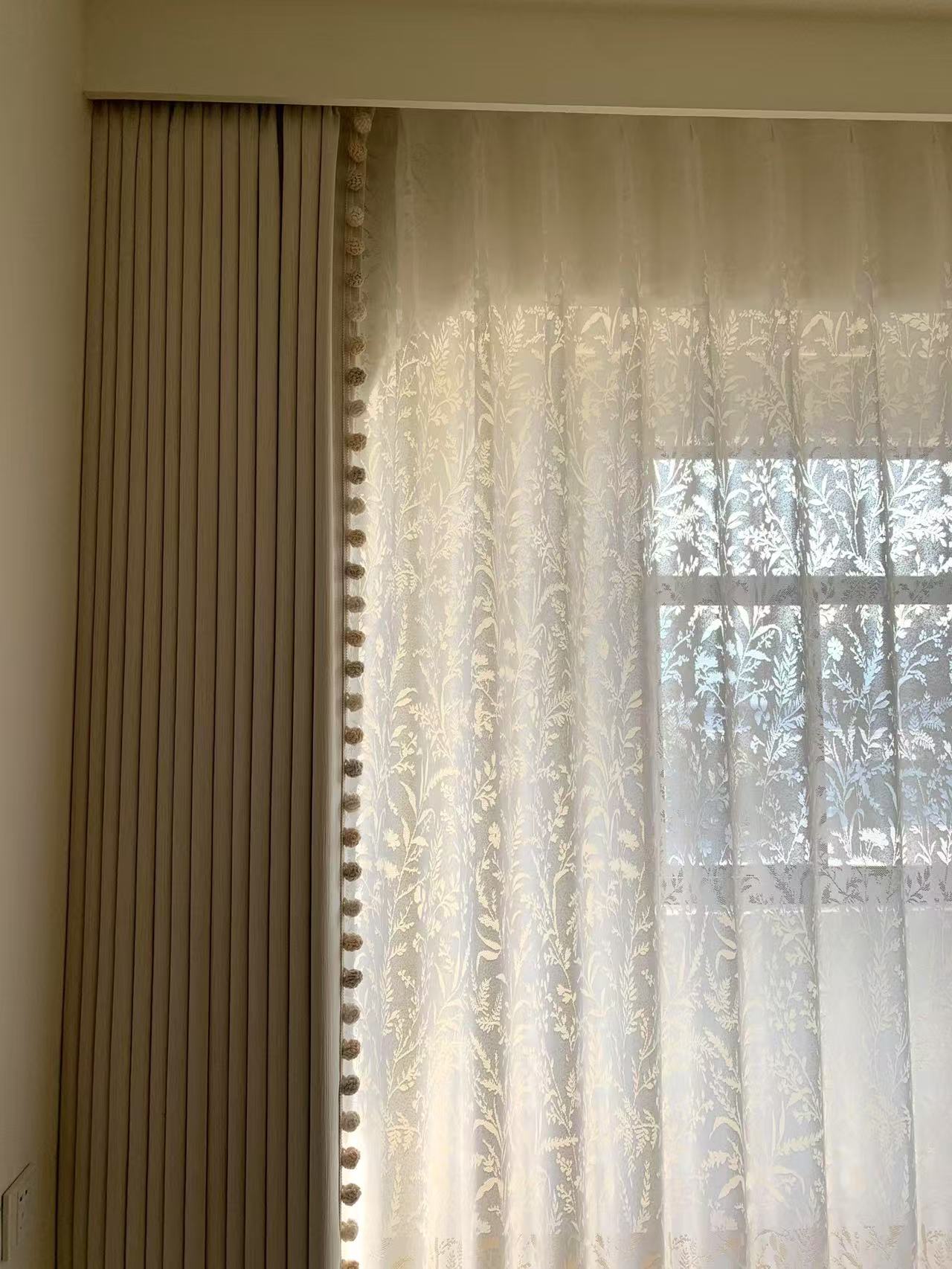 法式奶油风格窗帘 法式奶油风格窗帘